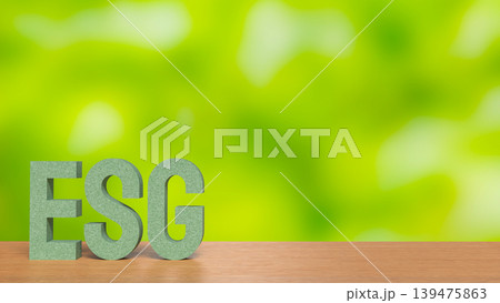 Sustainable ESG Business Strategy Concept 3d render. Sustainable ESG Business Strategy Concept 3d render. 139475863