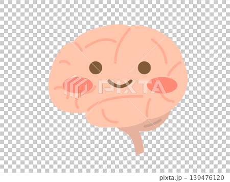 脳をキャラクターにした可愛いイラスト 139476120