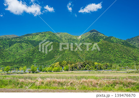 湖西地方比良の田園風景 滋賀県大津市 湖西地方比良の田園風景 滋賀県大津市 139476670