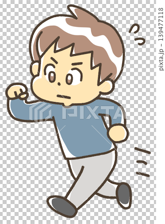 家庭的描繪:一個奔跑的年輕人 家庭的描繪:一個奔跑的年輕人 139477118