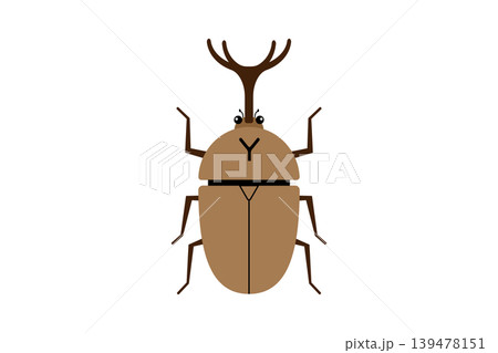 オスのカブトムシのイラスト 139478151