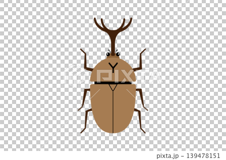 オスのカブトムシのイラスト 139478151
