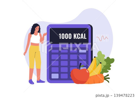 Calorie Counting and Meal Planning Concept 139478223