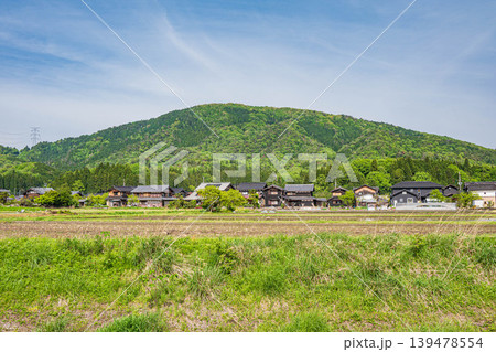 奥琵琶湖の田園風景 滋賀県長浜市西浅井町 奥琵琶湖の田園風景 滋賀県長浜市西浅井町 139478554