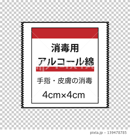 消毒用アルコール綿 消毒用アルコール綿 139478785