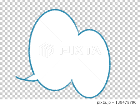 A vertical speech bubble drawn with textured lines. A vertical speech bubble drawn with textured lines. 139478790