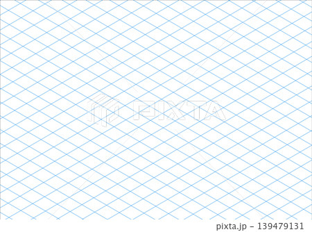 Isometric grid blue line guide pattern. 3d perspective paper backdrop. Notebook sheet blank. Squared grid paper. Mathematics cube pattern. Typography template for making notebook production for school Isometric grid blue line guide pattern. 3d perspective paper backdrop. Notebook sheet blank. Squared grid paper. Mathematics cube pattern. Typography template for making notebook production for school 139479131
