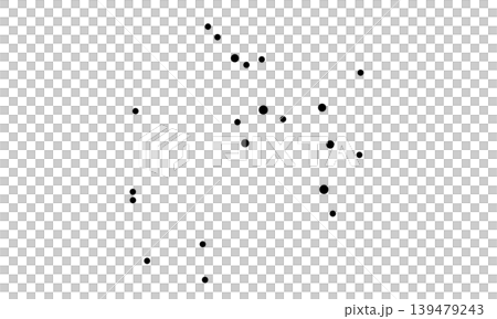 射手座示意圖（僅以黑色星星表示，無連接線） 139479243
