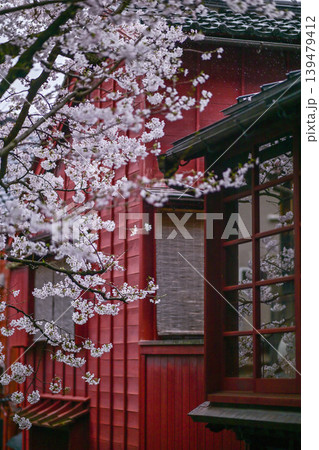 桜が美しい主計町茶屋街 桜が美しい主計町茶屋街 139479412