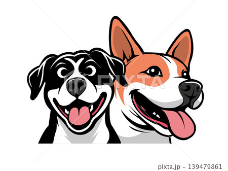 二匹の犬 二匹の犬 139479861
