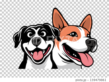 二匹の犬 二匹の犬 139479861