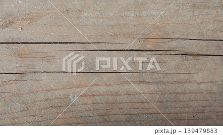 Natural Wood Texture with Rustic Grains and Cracks 139479883
