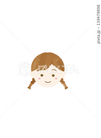 笑顔の小さい女の子のイラスト 笑顔の小さい女の子のイラスト 139479898