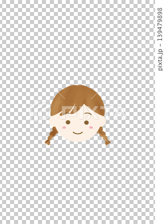 笑顔の小さい女の子のイラスト 笑顔の小さい女の子のイラスト 139479898