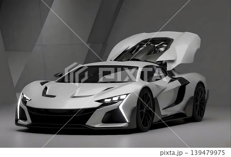 sport car on dark background 139479975