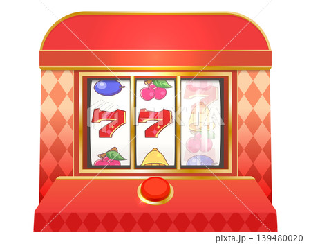 7が揃いそうなスロットマシンのイラスト 7が揃いそうなスロットマシンのイラスト 139480020