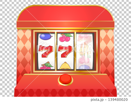 7が揃いそうなスロットマシンのイラスト 7が揃いそうなスロットマシンのイラスト 139480020