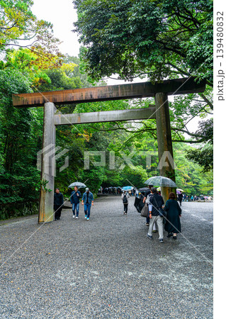 【三重県】神聖な雰囲気が漂う伊勢神宮の内宮 【三重県】神聖な雰囲気が漂う伊勢神宮の内宮 139480832