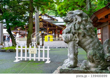 【三重県】伊勢の猿田彦神社にある狛犬 【三重県】伊勢の猿田彦神社にある狛犬 139480899