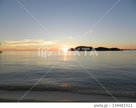 Beautiful Sunset on the sea, Gorontalo, Indonesia Beautiful Sunset on the sea, Gorontalo, Indonesia 139481521