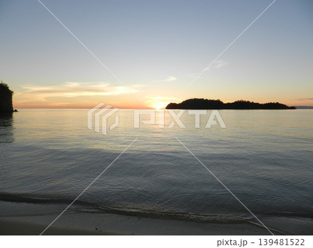 Beautiful Sunset on the sea, Gorontalo, Indonesia Beautiful Sunset on the sea, Gorontalo, Indonesia 139481522