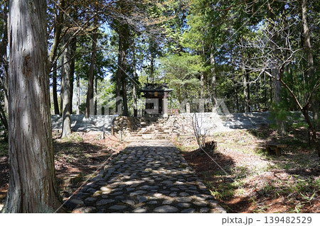 滋賀県 甲賀市 紫香楽宮 金堂・中門跡と参道(内裏野地区)(春) 滋賀県 甲賀市 紫香楽宮 金堂・中門跡と参道(内裏野地区)(春) 139482529