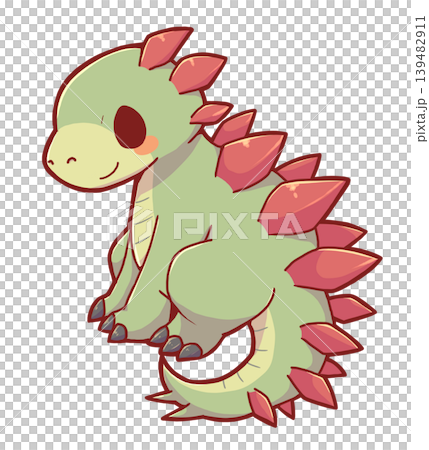A stylized Stegosaurus A stylized Stegosaurus 139482911