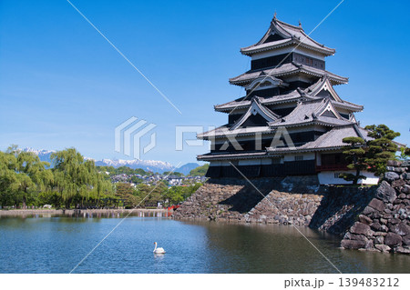 松本城公園の風景 139483212