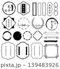 ラベルレトロなフレームセット 139483926