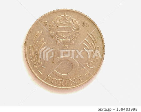 1989 Hungary 5 five Forint Coin, Communist Era Coat of Arms, Vintage Numismatics 1989 Hungary 5 five Forint Coin, Communist Era Coat of Arms, Vintage Numismatics 139483998