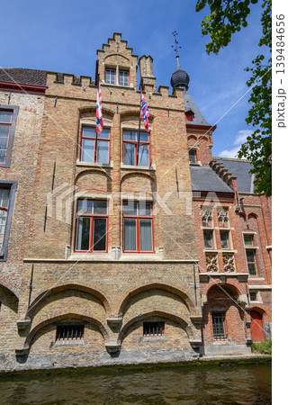 Historical Old Town and UNESCO World Culture Heritage site of Bruges in West Flanders, Belgium 139484656