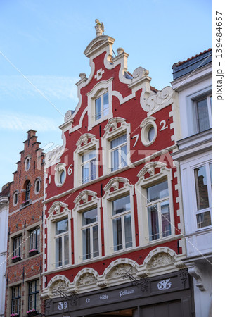 Historical Old Town and UNESCO World Culture Heritage site of Bruges in West Flanders, Belgium 139484657
