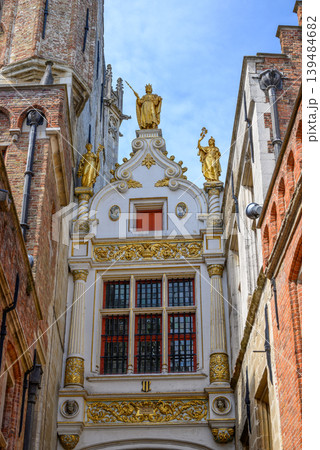 Historical Old Town and UNESCO World Culture Heritage site of Bruges in West Flanders, Belgium 139484682