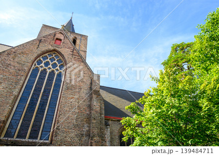 Historical Old Town and UNESCO World Culture Heritage site of Bruges in West Flanders, Belgium 139484711