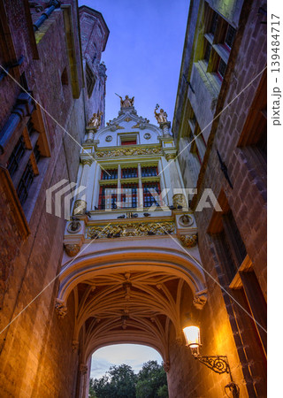 Historical Old Town and UNESCO World Culture Heritage site of Bruges in West Flanders, Belgium 139484717