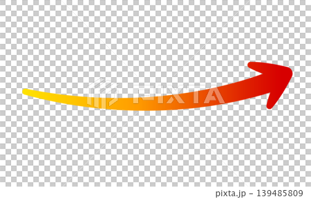 A simple and stylish design element featuring a thin, curved red gradient arrow (pointing to the right and sloping upwards) with an integrated tip. A simple and stylish design element featuring a thin, curved red gradient arrow (pointing to the right and sloping upwards) with an integrated tip. 139485809