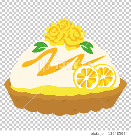 父の日をイメージしたレモンタルト のイラスト 139485954