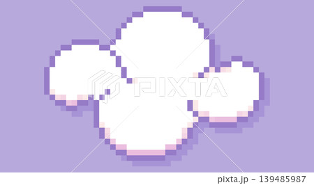 Pixel art cloud. 139485987