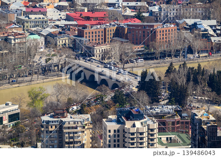 Aerial cityscape view of Tbilisi, the capital of Georgia Aerial cityscape view of Tbilisi, the capital of Georgia 139486043