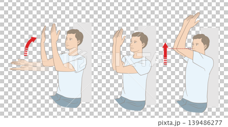 広背筋トレーニングのイラスト 139486277