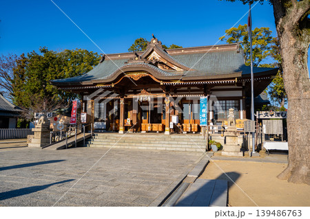 赤穂大石神社の拝殿の風景 赤穂大石神社の拝殿の風景 139486763
