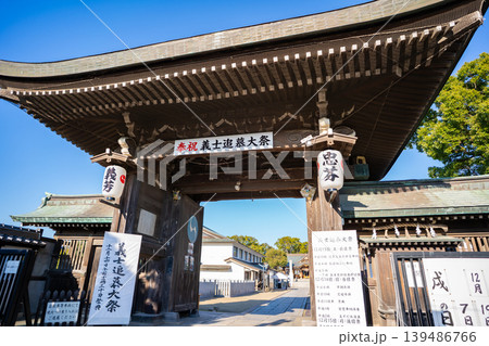 赤穂大石神社の神門の風景 139486766