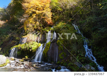 紅葉に彩られた八ヶ岳高原吐龍の滝 Ver3 紅葉に彩られた八ヶ岳高原吐龍の滝 Ver3 139487067