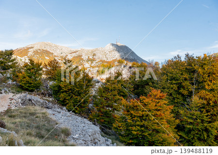 Panorama from Mount Montenegro Lovcen, view point at top of Kotor cable car 139488119