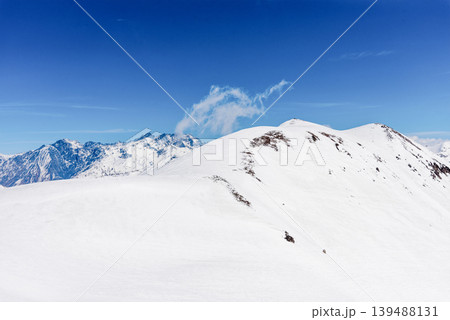 Gudauri Ski Resort Georgia, Snowy Winter Mountain Landscape winter Gudauri Ski Resort Georgia, Snowy Winter Mountain Landscape winter 139488131
