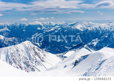 Gudauri Ski Resort Georgia, Snowy Winter Mountain Landscape winter Gudauri Ski Resort Georgia, Snowy Winter Mountain Landscape winter 139488133