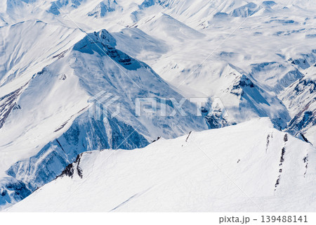 Gudauri Ski Resort Georgia, Snowy Winter Mountain Landscape winter Gudauri Ski Resort Georgia, Snowy Winter Mountain Landscape winter 139488141