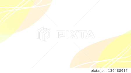 爽やかな黄色の水彩ライン 爽やかな黄色の水彩ライン 139488415