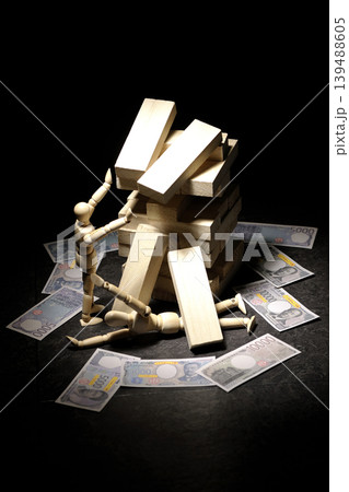 バランスゲームとお金とデッサン人形 139488605