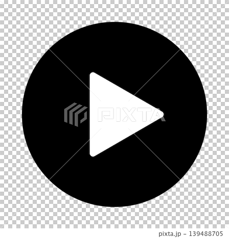 播放按鈕的簡單圖示插圖 03 139488705